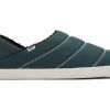 Homme TOMS Chaussons | Toms X Krost Ezra Chaussons Stormy Green