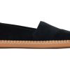 Femme TOMS Slip-Ons | Alpargata Enveloppe En Cuir Daim Noir