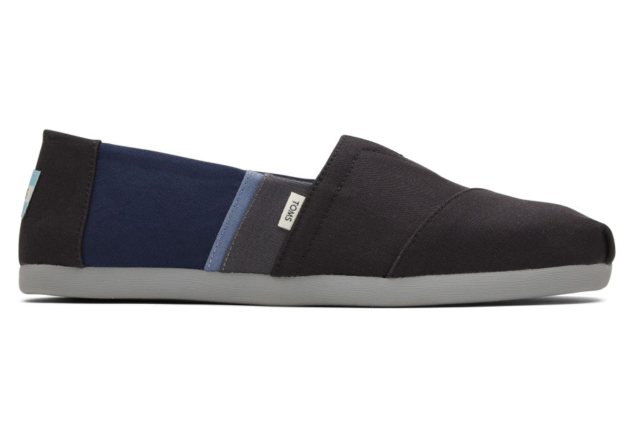 Homme TOMS | Alpargatas Bleues Black/Navy