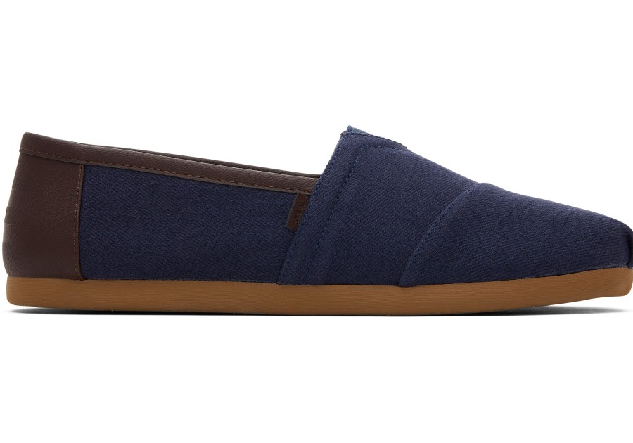 Homme TOMS Alpargata | Alpargata Synthetic Trim Deep Navy