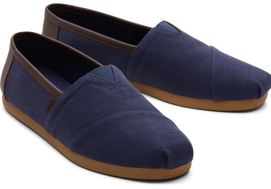 Homme TOMS Alpargata | Alpargata Synthetic Trim Deep Navy