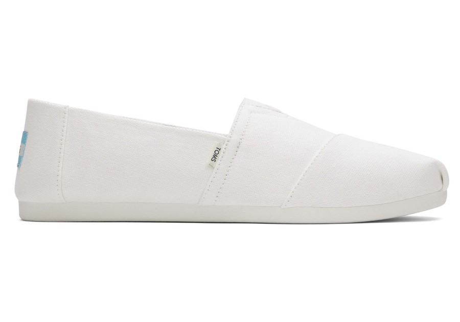 Homme TOMS Alpargata | Alpargata En Coton Recycle Blanc