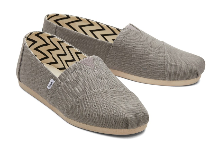 Homme TOMS Alpargata | Alpargata Heritage En Toile Cement