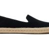 Femme TOMS Espadrilles | Santiago Suede Daim Noir