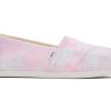 Femme TOMS Alpargata | Alpargata Tie-Dye Neon Pink Tie Dye Twill