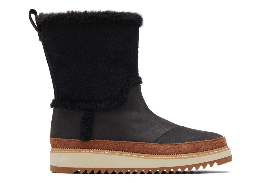 Femme TOMS Bottes | Bottes Makenna Faux Fur Black