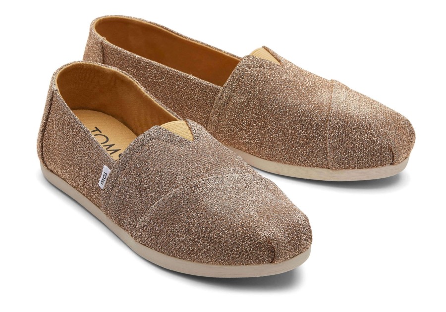 Femme TOMS Alpargata | Espadrille Alpargata Etincelante Sparkle Gold