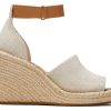 Femme TOMS Talons & Compensees | Marisol Wedge Heel Naturel