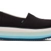 Femme TOMS Plateformes | Alpargata Platform Espadrille Toile Noire