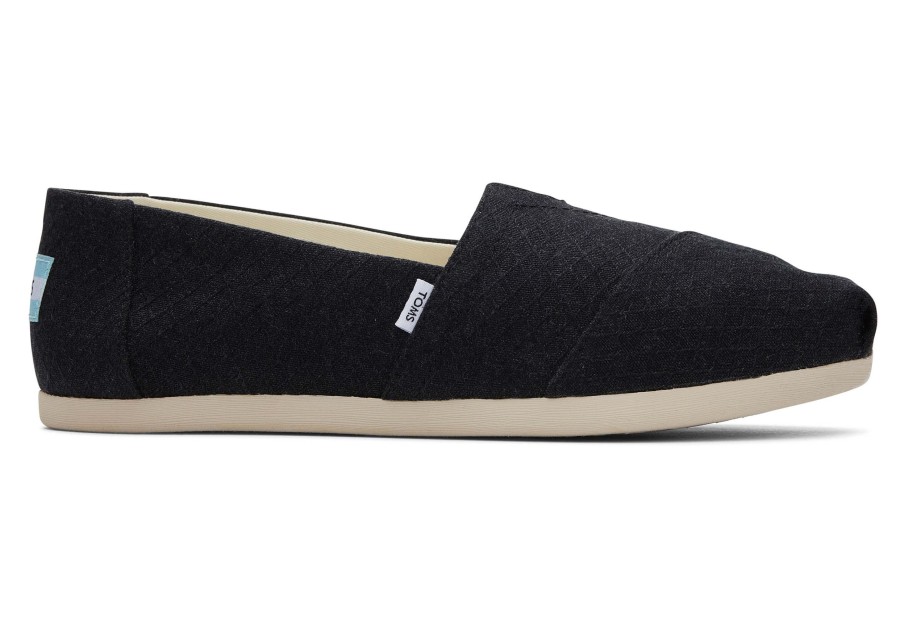 Femme TOMS Espadrilles | Alpargata Motif Diamant Noir