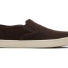 Homme TOMS Sneakers | Chaussure Slip-On Baja Marron Fonce