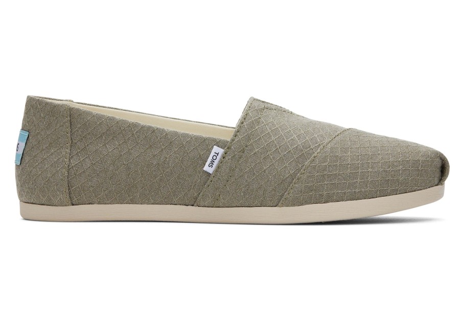 Femme TOMS Espadrilles | Alpargata Motif Diamant Grey Diamond