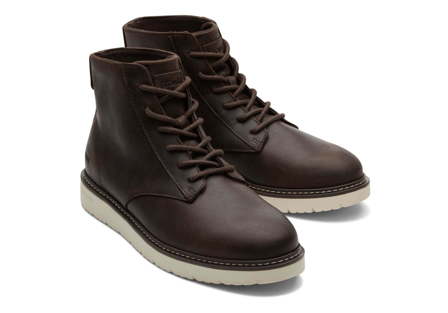 Homme TOMS Bottes | Bottine Navi Trvl Lite Ranger Dark Brown Water Resistant