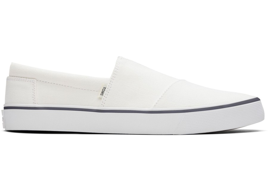 Homme TOMS Sneakers | Fenix Slip On Blanc