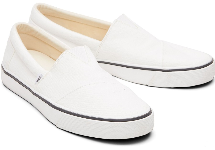 Homme TOMS Sneakers | Fenix Slip On Blanc