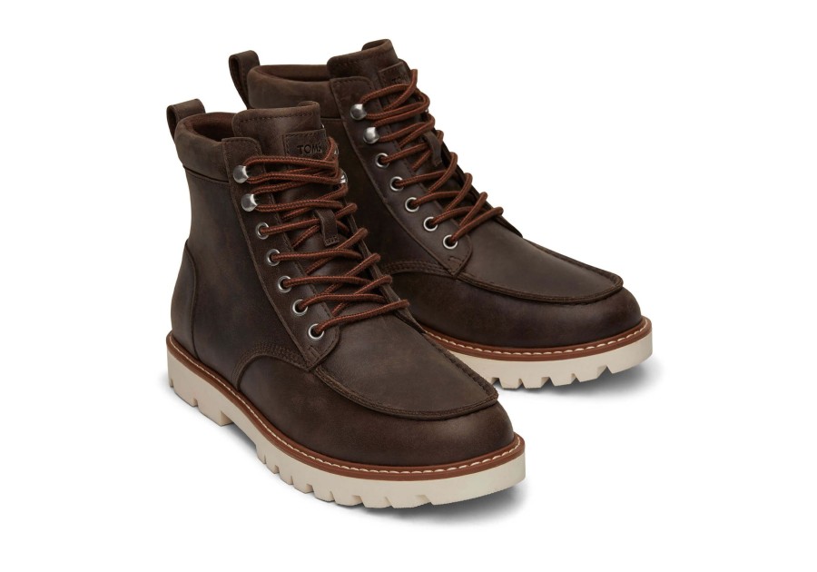 Homme TOMS Bottes | Bottine Palomar Dark Brown Water Resistant