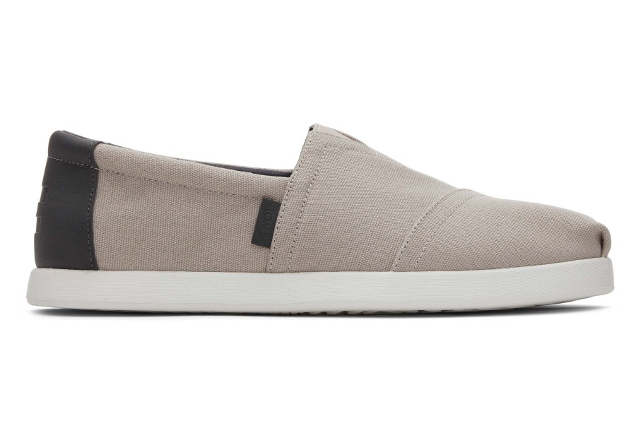 Homme TOMS | Alp Fwd Grey Canvas Synthetic Trim Pebble Grey