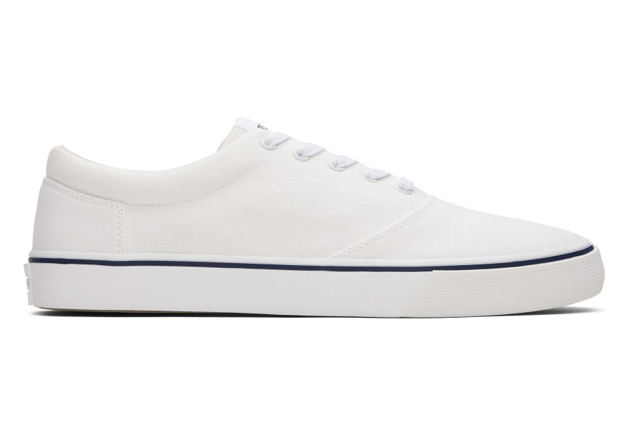 Homme TOMS Sneakers | Alpargata Fenix White Canvas