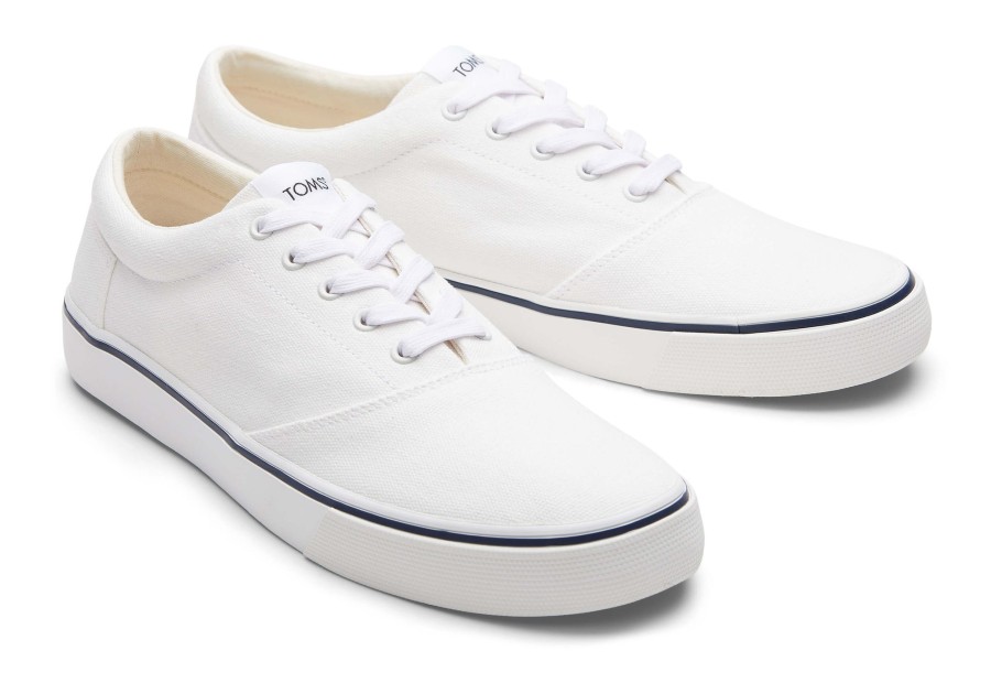 Homme TOMS Sneakers | Alpargata Fenix White Canvas