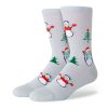 Femme TOMS | Chaussettes Mi-Hautes Motif Bonhomme De Neige Snowman Crew