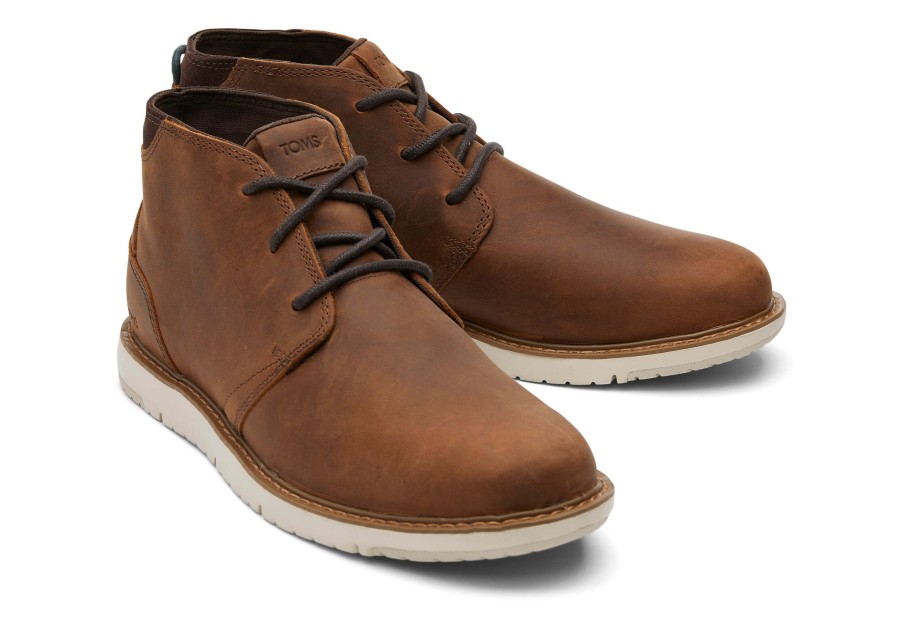 Homme TOMS Bottes | Bottes Navi Water Resistant Topaz Brown