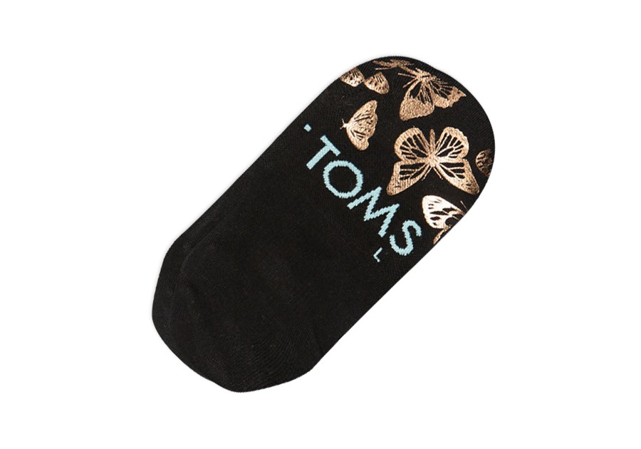 Femme TOMS | Ultimate No Show Socks Foiled Butterflies Papillon