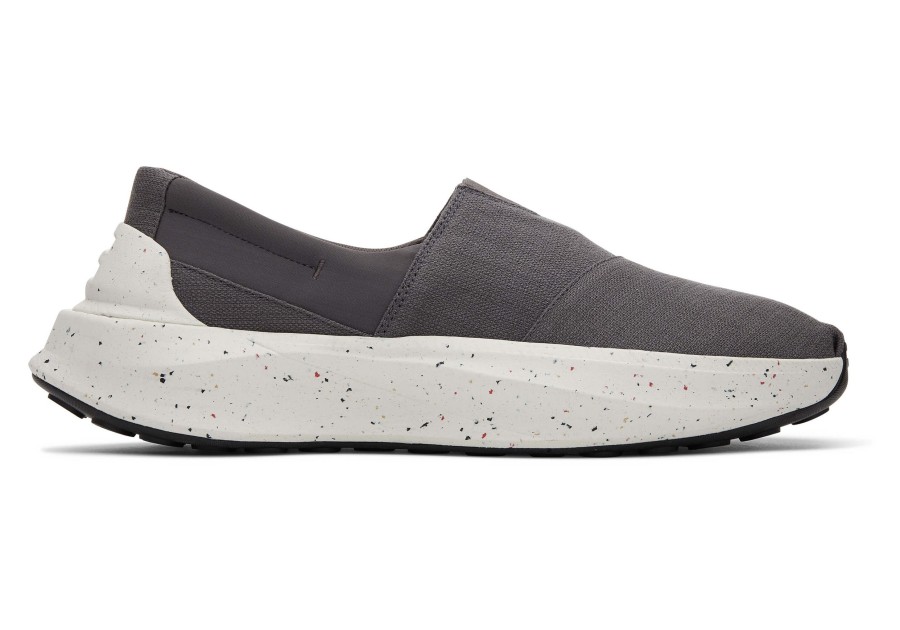 Homme TOMS Sneakers | Gamma Eco-Trainers Gris Pave