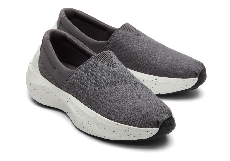 Homme TOMS Sneakers | Gamma Eco-Trainers Gris Pave