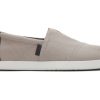 Homme TOMS Alpargata | Alp Fwd Grey Canvas Synthetic Trim Pebble Grey