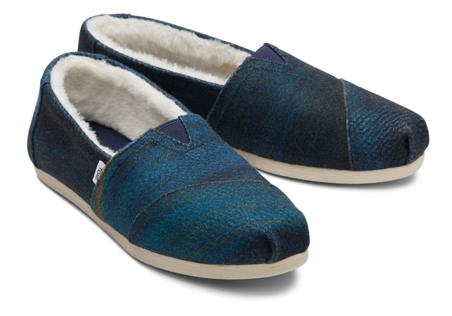 Femme TOMS Chaussons | Ombre Alpargata Ombre Navy