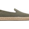 Homme TOMS Espadrilles | Santiago Suede Daim Gris Vetiver