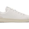 Homme TOMS Sneakers | Trvl Lite Porcelain Leather Lace-Up Sneaker Porcelaine