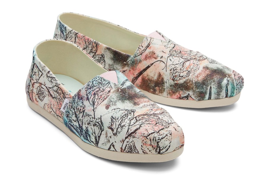 Femme TOMS Alpargata | Toms X Kelvin Lopez Alpargata Rose Multi