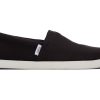 Homme TOMS | Alp Fwd Black Recycled Cotton Canvas Noir