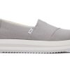 Femme TOMS Slip-Ons | Alpargata Grey Midform Espadrille Gris