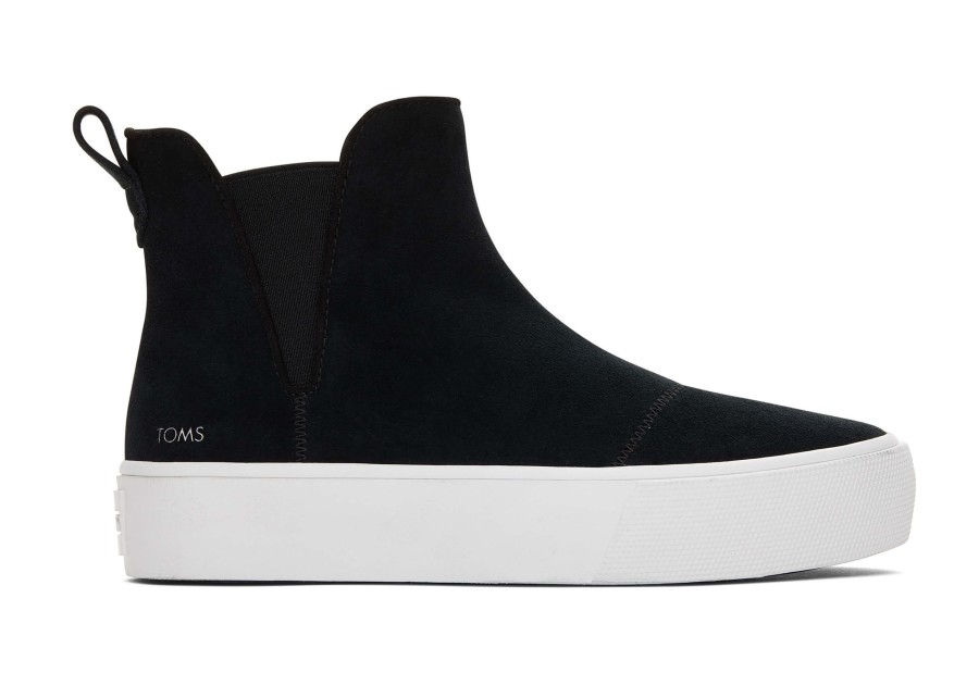 Femme TOMS Sneakers | Chelsea Fenix Compensee Noir