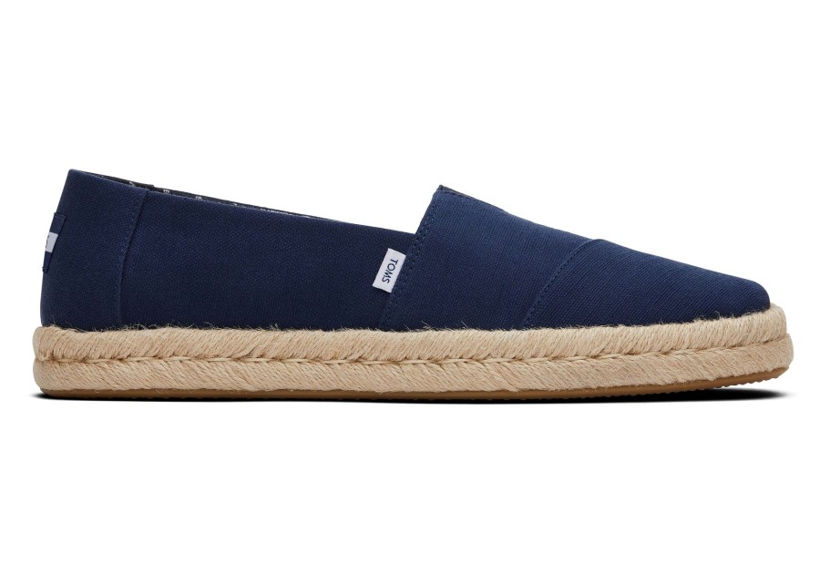 Homme TOMS Espadrilles | Espadrille Alpargata Corde Semelle 2.0 Bleu Marine