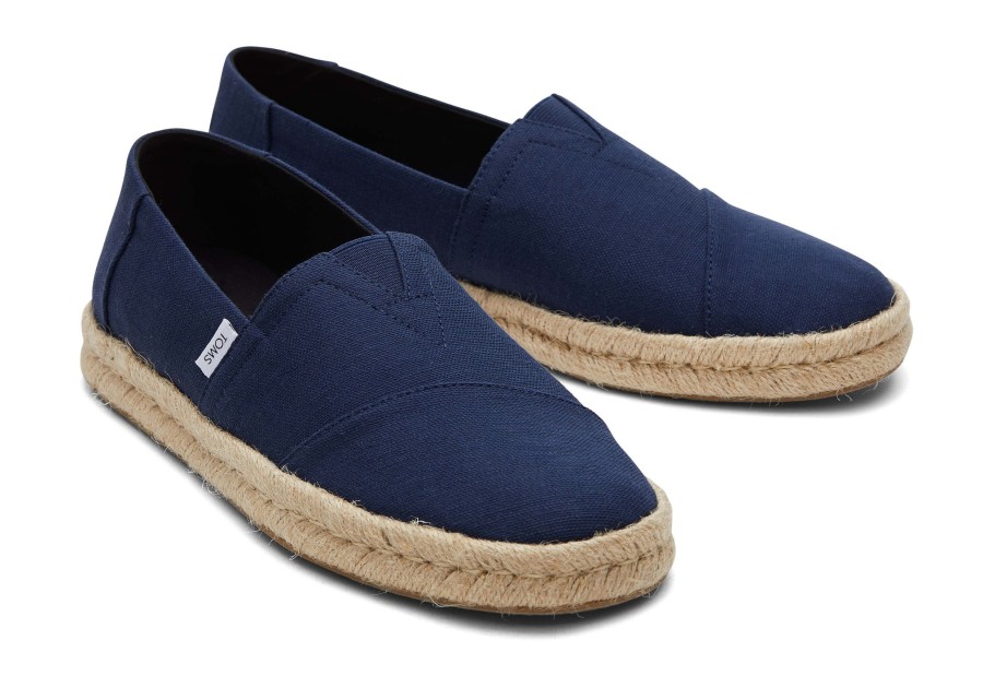 Homme TOMS Espadrilles | Espadrille Alpargata Corde Semelle 2.0 Bleu Marine