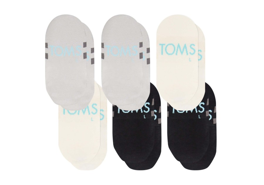 Homme TOMS | Ultimate No Show Socks Basics 6 Pack Basics Multi