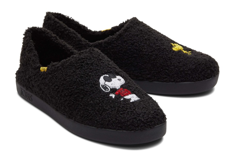 Homme TOMS Chaussons | Toms X Peanuts® Ezra Slipper Faux Shearling