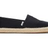 Femme TOMS Espadrilles | Alpargata Recycled Cotton Rope Espadrille Noir