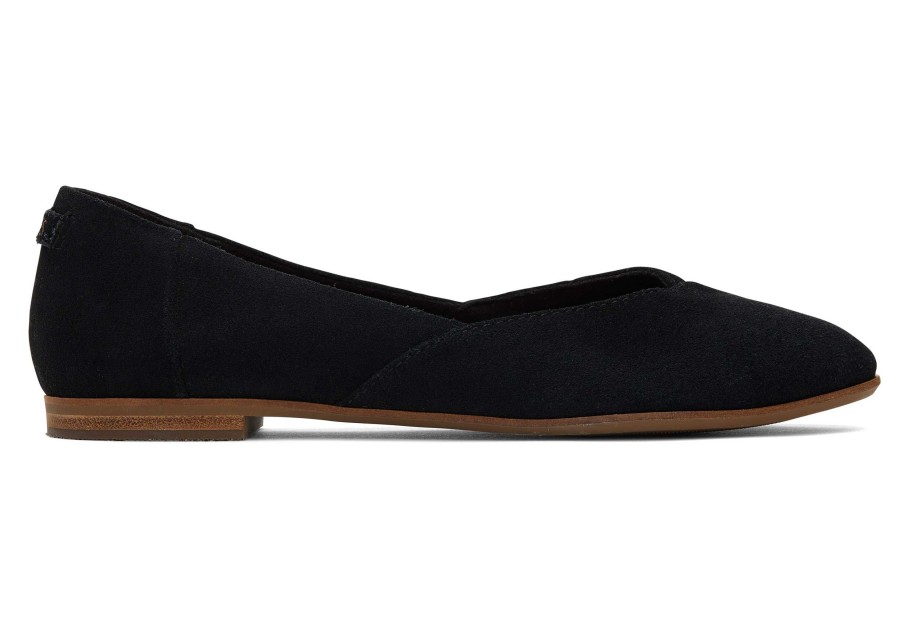 Femme TOMS Ballerines | Ballerines Jutti Neat Vrai Noir