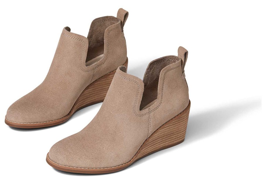 Femme TOMS Talons & Compensees | Bottes Kallie Taupe