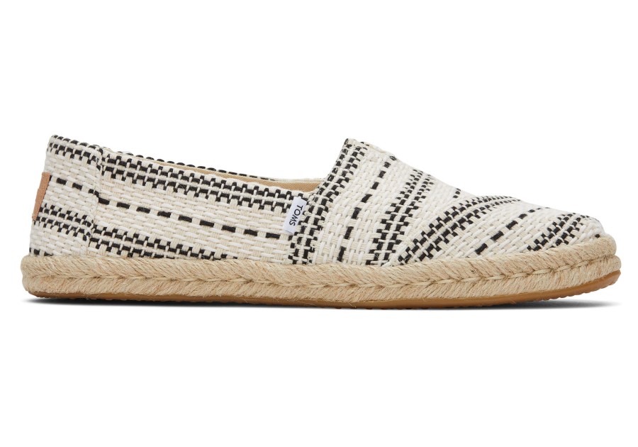 Femme TOMS Espadrilles | Alpargata Chunky Global Woven Rope Espadrille Naturel