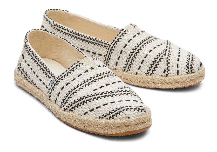 Femme TOMS Espadrilles | Alpargata Chunky Global Woven Rope Espadrille Naturel