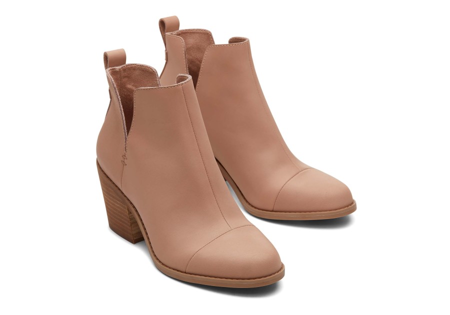 Femme TOMS Talons & Compensees | Everly Cutout Boot Marron