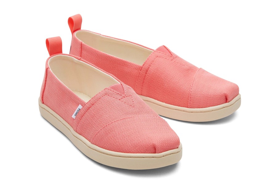 Enfant TOMS | Youth Alpargata Woven Rose Peche