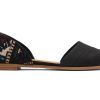 Femme TOMS Ballerines | Chaussure Plate Jutti D'Orsay Black Global