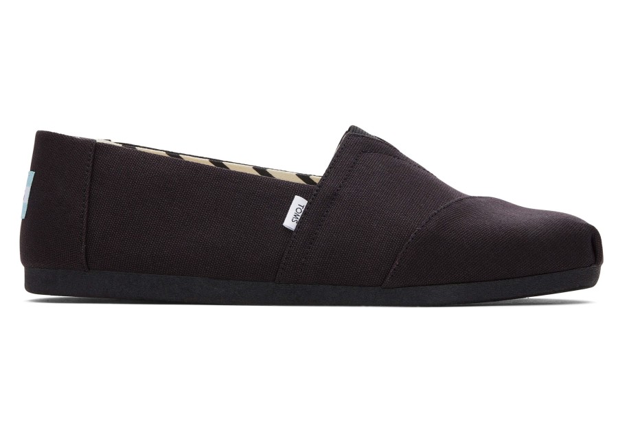 Homme TOMS Alpargata | Alpargata En Coton Recycle Black/Black