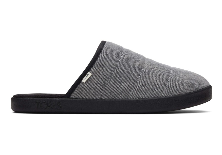 Homme TOMS Chaussons | Chaussons Harbor Noir